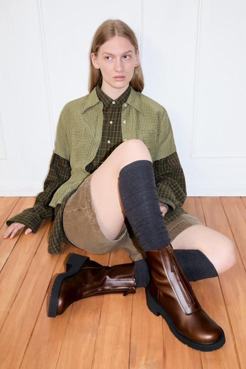 Milah Deri Orta Boy Kadın Bot K400776-007