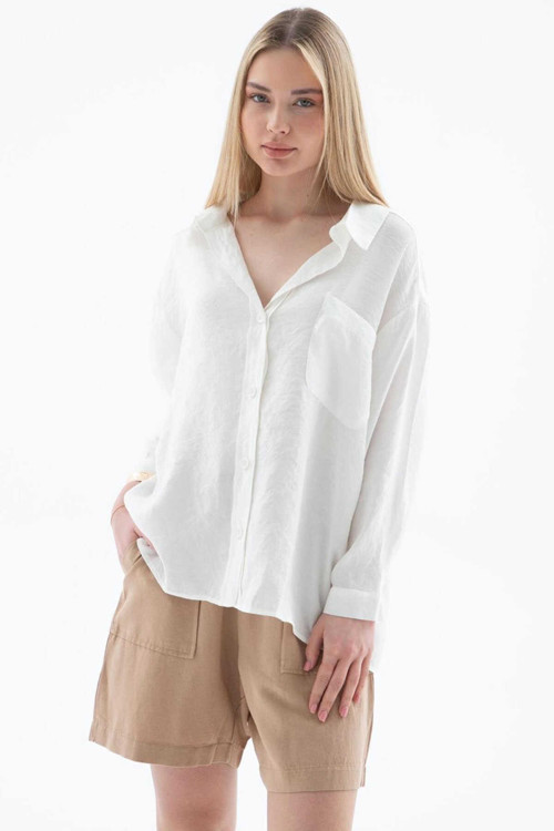 Kadın Oversize Gömlek 25Y0571K1