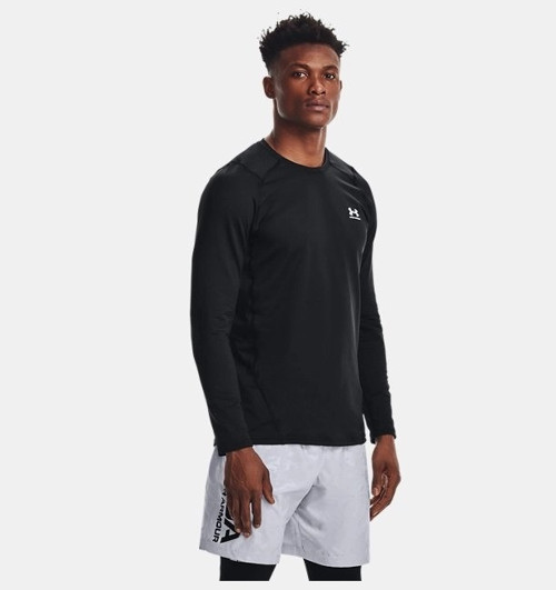 ColdGear® Armour Fitted Bisiklet Yaka Erkek T-shirt 1366068-001