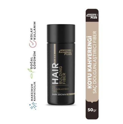 Saç Dolgunlaştırıcı Anında Dolgunluk Sağlayan Koyu Kahverengi Fiber 50 gr