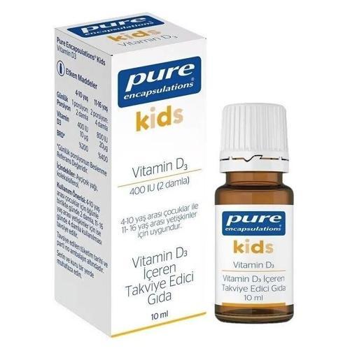 Kids Vitamin D3 400 Damla 10 ml