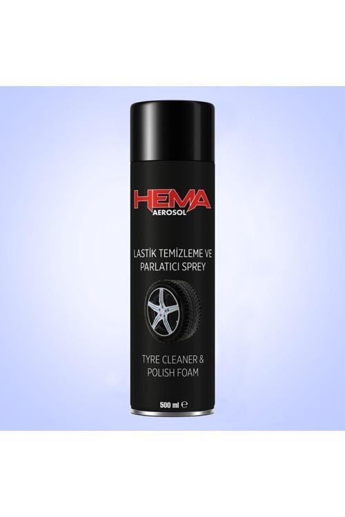 HEMA Oto Lastik Parlatıcı ve Temizleme Spreyi Aerosol 500 Ml.