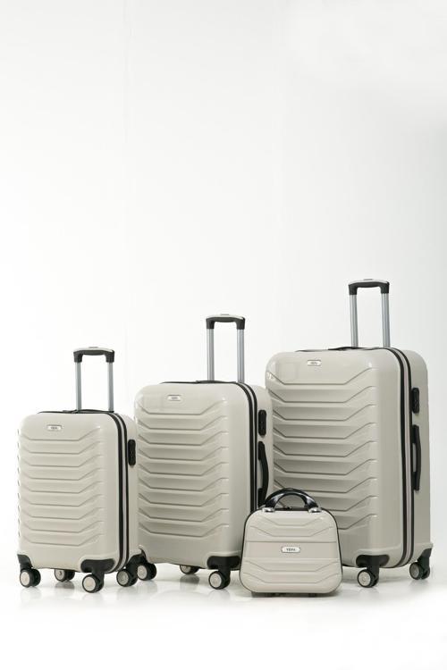 YEFA PP Polipropilen Kırılmaz Kabin & Orta & Büyük Boy 3'lü Valiz Seti