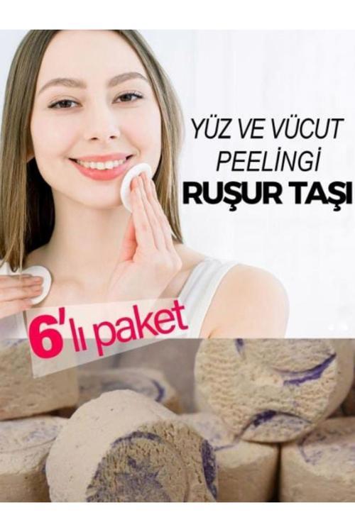 Ruşur Taşı Beyazlatıcı Ölü Derilerden Arındırıcı Yüz Ve Vücut Peelingi 6 Adet