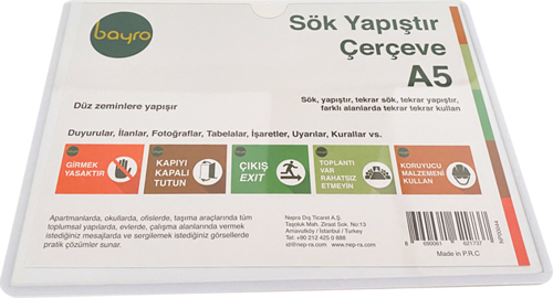 SÖK YAPIŞTIR ÇERÇEVE A5 (NP00044) YATAY