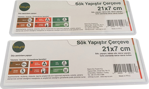 SÖK YAPIŞTIR ÇERÇEVE (21X7) (NP00052) YATAY 2 Lİ