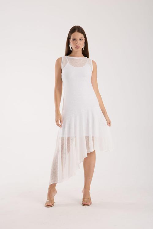 Eteği Volanlı Elbise