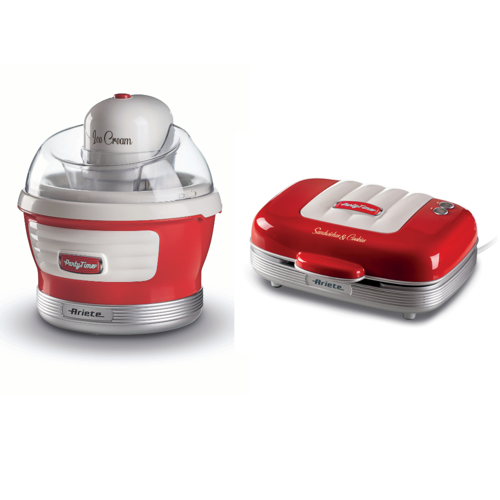 Party Time Dondurma Makinesi + Sandviç Yapma Makinesi 2'li Özel Seti PSET03