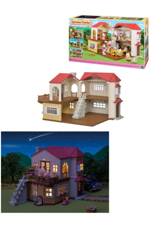 Sylvanian Families Kırmızı Çatılı Işıklı Şehir Evi