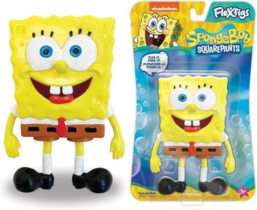 Nickelodeon Spongebob Squarepants FleXfigs Sünger Bob Kare Pantolon Esnek Hareketli Figür - 10 CM