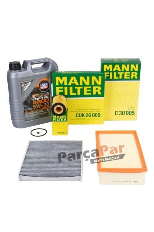 Audi A3 1.6 Tdı Periyodik Bakım Seti (Yakıt Hariç) Mann Marka Liqui Moly