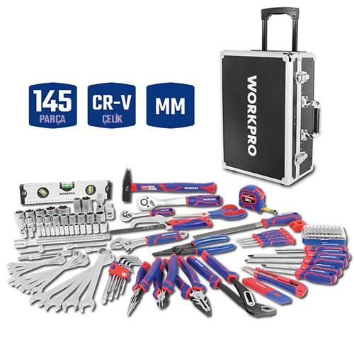 WP209089 145 Parça CR-V Profesyonel El Aleti Tamir Seti Tamir Bakım Çantası