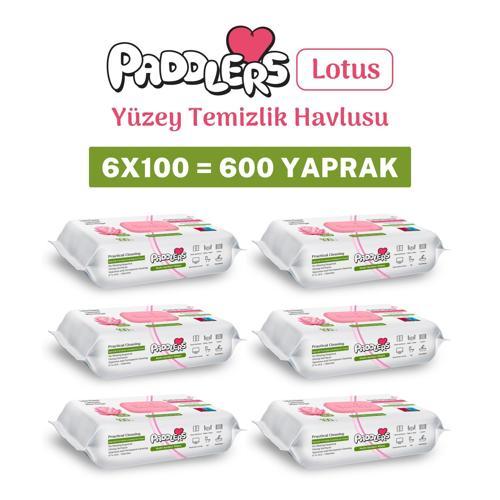 Easy Clean Lotus Çiçeği Yüzey Temizlik Havlusu 6x100 (600 Yaprak)