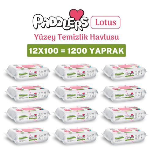 Easy Clean Lotus Çiçeği Yüzey Temizlik Havlusu 12x100 (1200 Yaprak)