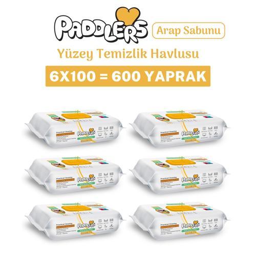 Easy Clean Arap Sabun Katkılı Yüzey Temizlik Havlusu 6x100 (600 Yaprak)
