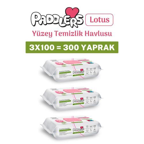 Easy Clean Lotus Çiçeği Yüzey Temizlik Havlusu 3x100 (300 Yaprak)