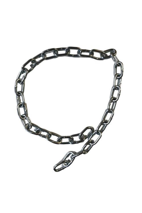 Galvaniz Zincir 4Mm Makaralı Düz Zincir 5 Metre