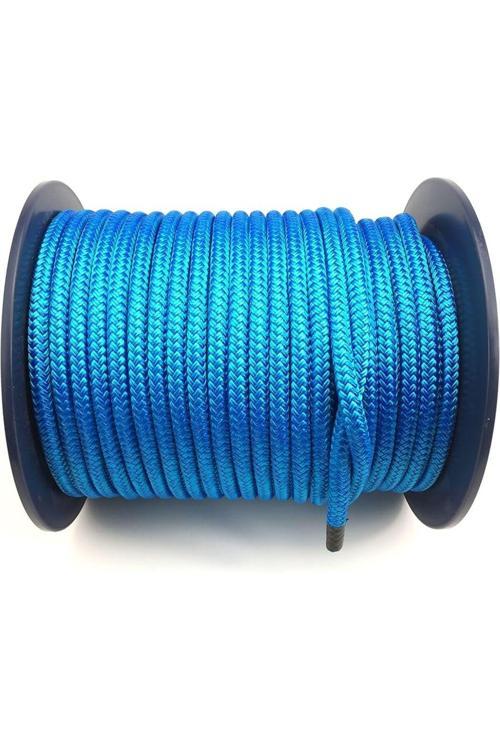 Mavi Renkli İskota Halat İp 12 Mm 10 Metre Yelken Mandar Halatı