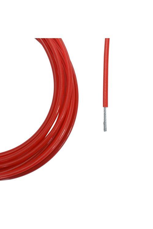 Kırmızı İzoleli Çelik Halat 2-3Mm 10 Metre