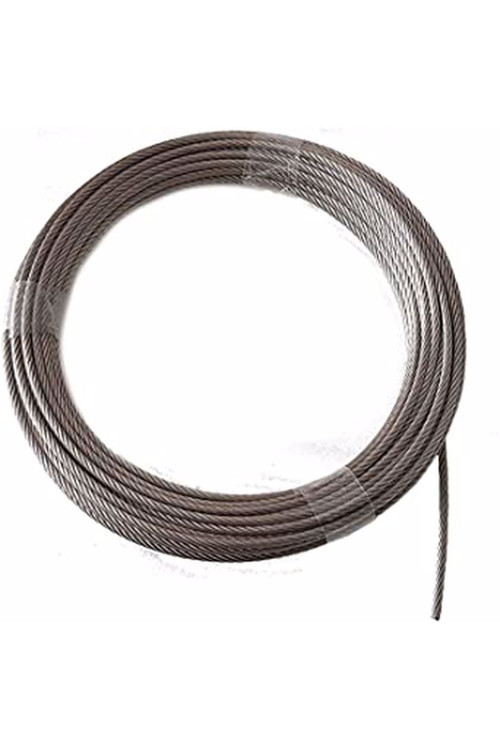 Paslanmaz Krom Çelik Halat (7X19) 5Mm 100 Metre