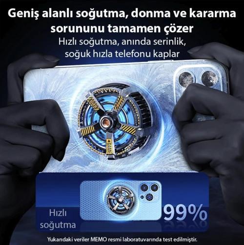 Ultra Soğutma CX 09 turbo telefon soğutucu oyun canlı yayın youtuber için magsafe mıknatıslı