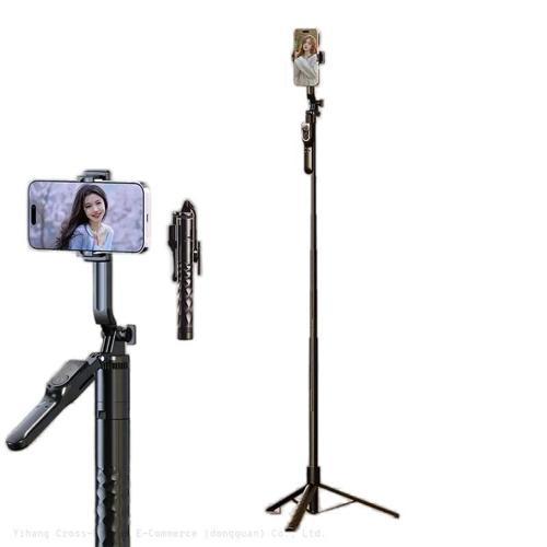 Uzaktan kumandalı 3 ayak trippod selfie çubuğu sabitleyici titreşim emici canlı yayın, çekim için