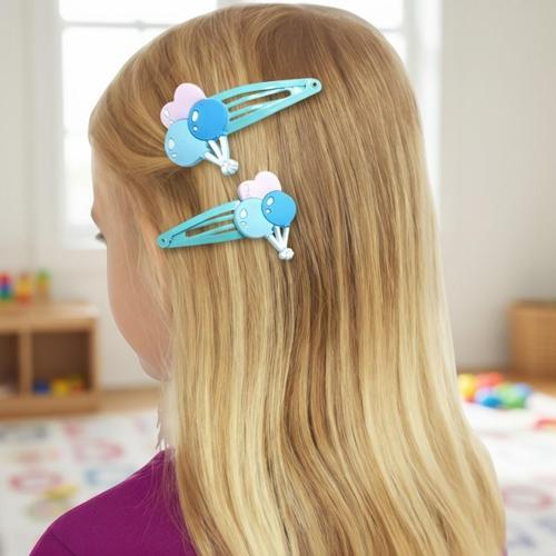 Balon Figürlü Kız Çocuk Çıtçıtlı Toka