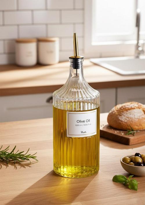 Viking Cam Yağlık - Çift Kapaklı, Gold, 1 Litre