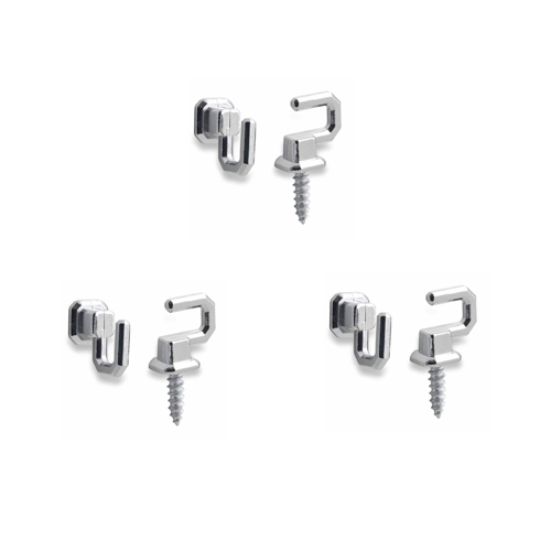 6 Adet Osena Anahtar Askısı Kanca Metal Krom Kod: 4147