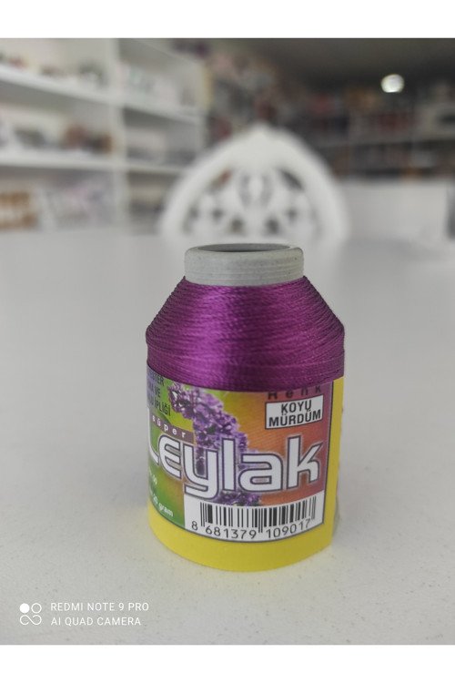 Polyester Yazma Ve Havlu İpliği Koyu Mürdüm