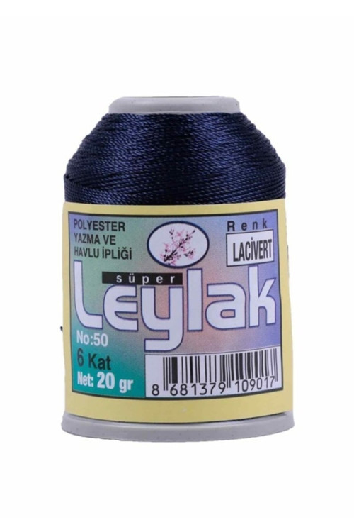 Oya Dantel Ipi Yazma Ve Havlu Ipliği 20 Gr Polyester Lacivert
