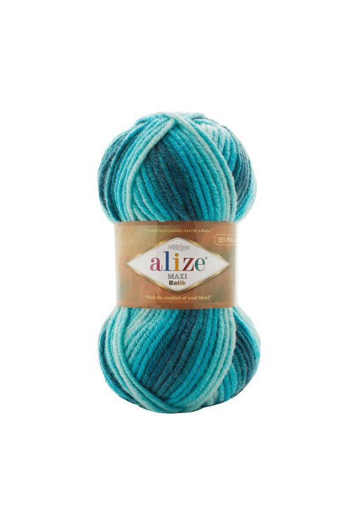 Süperlana Maxi Batik Kalın El Örgü Ipi 7801