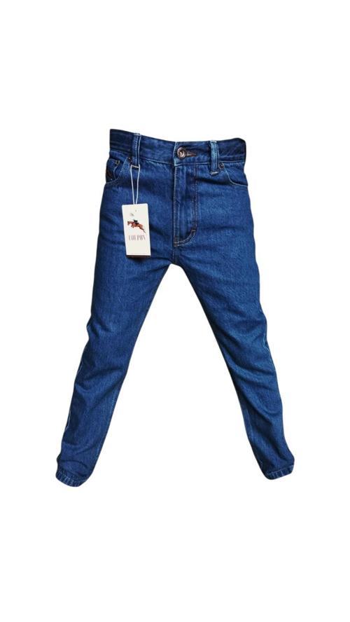 Erkek Çocuk Jeans - Koyu Mavi / %100 Pamuk