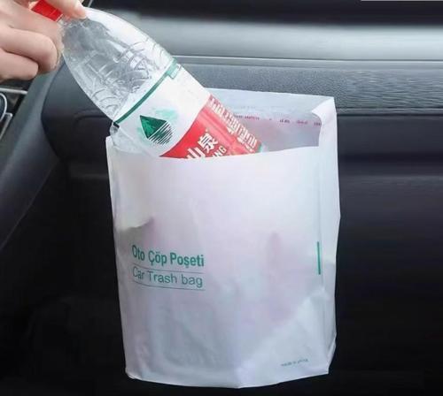 Nessiworld Pratik Su Geçirmez Oto Araba Çöp Poşeti Yapışkanlı 20 Adet