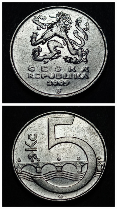 3996368dda4e209aaf 2009 Çekya 5 Korun ÇA/ÇİL Madeni Para