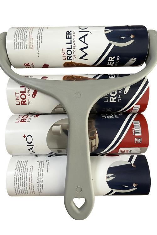 16 CM Yatay Tüy Toplayıcı Aparat + 4 Yedek Rulo 16cm 60*4 =240 Yaprak