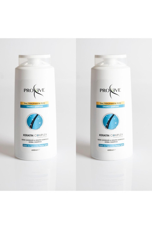 Proxıve Saç Dökülmesine Karşı Keratin Complex Onarıcı Şampuan 650 Ml 2'Li