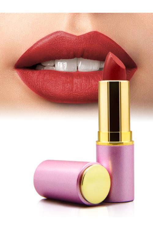Natural Matte Lipstick / Dudak Besleyici Mat Ruj Yoğun Gül Kırmızısı No 10