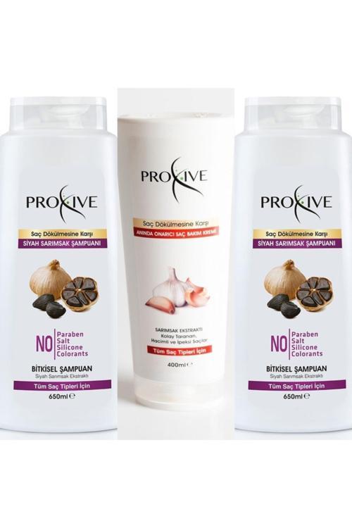 Tuzsuz Parabensiz Silikonsuz Boyasız S. Sarımsak Şampuan 650 M + Onarıcı Saç Kremi 400 M