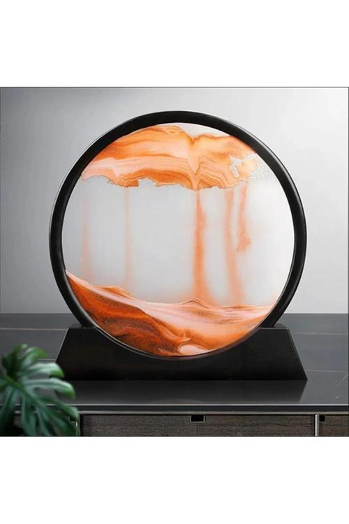 3D Dekoratif Yuvarlak Kum Saati 18Cm Karışık Renk