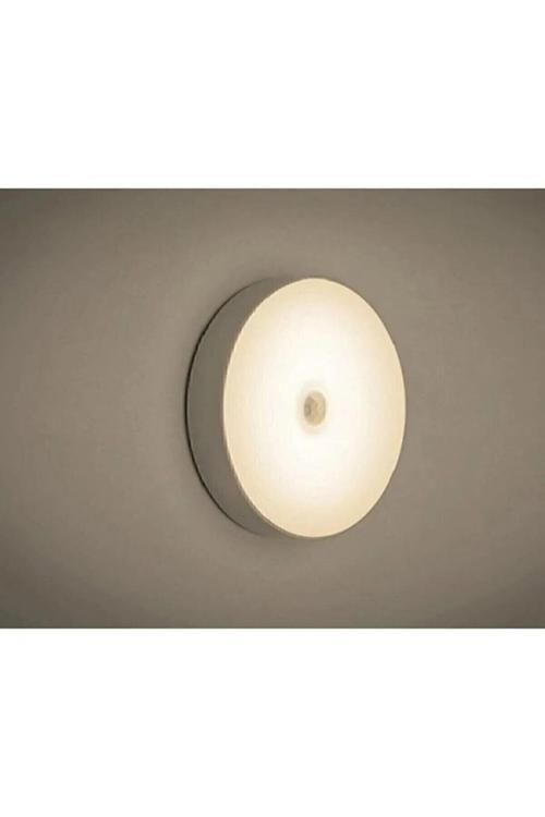 3 Adet Hareket Sensörlü Usb Şarjlı Beyaz Led Işık Lamba (Sensörlü)
