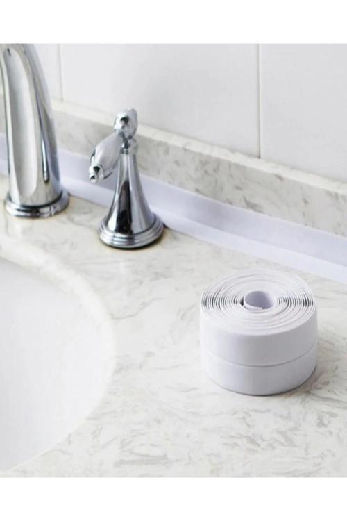 3 Adet Su Sızdırmaz Bant Banyo Mutfak Küvet Lavabo Tezgah Kenar Bant 3 Metre 38Mm
