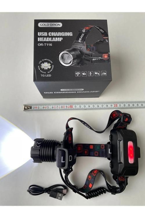 Q-Max Şarjlı Led Mercek Kafa Lambası 30 Watt Kamp Kafa Feneri Ps-667