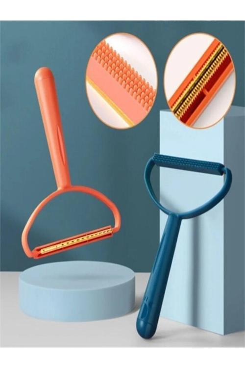 Çift Taraflı 2'Li Kedi Köpek Kıl Tüy Temizleyici Kazak Halı Tiftik Toz Toplayıcı Aparat Tek Renk