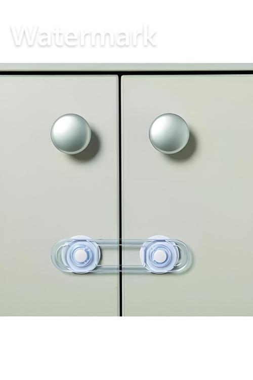 2'Li Silikon Dolap Çekmece Çocuk Emniyet Kilidi