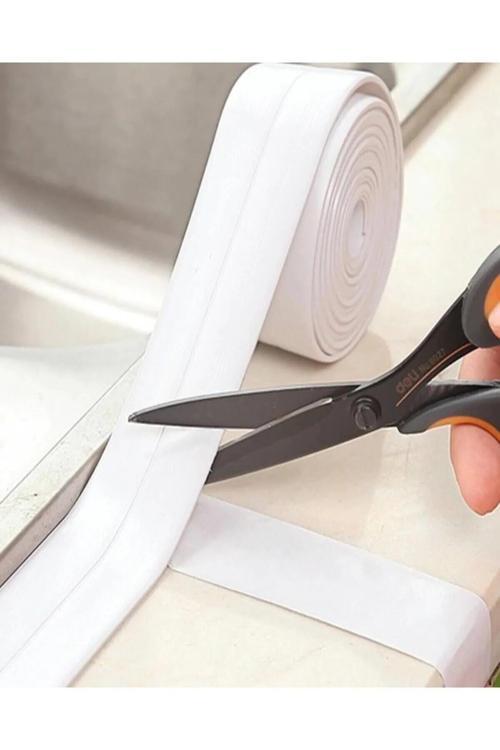 4 Adet Su Sızdırmaz Bant Banyo Mutfak Küvet Lavabo Tezgah Kenar Bant 3 Metre 38Mm