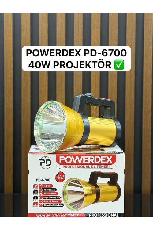 Pd-6700 4000 Lümen 40W Profesyonel Projektör Ve El Feneri