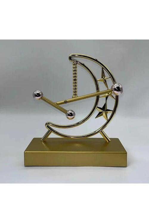 Altın Ay Sürekli Hareket Eden Sarkaç Orbital Denge Topu