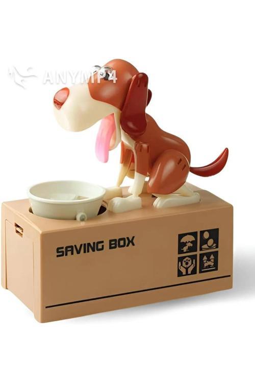 Para Yiyen Yeni Model Köpek Kumbara Eğlenceli Kumbara Pilli Köpek Kumbara Para Biriktirme