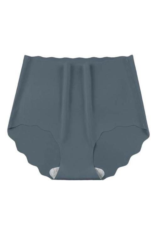 Antrasıt Mikro Şeffaf Dikişsiz Külot Kadın Için Ince Elastik Yüksek Bel Iz Yapmaz Korse